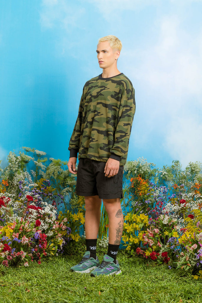 Crewneck Camo Track - Verde CHOMPAS THE LOST BOYS 