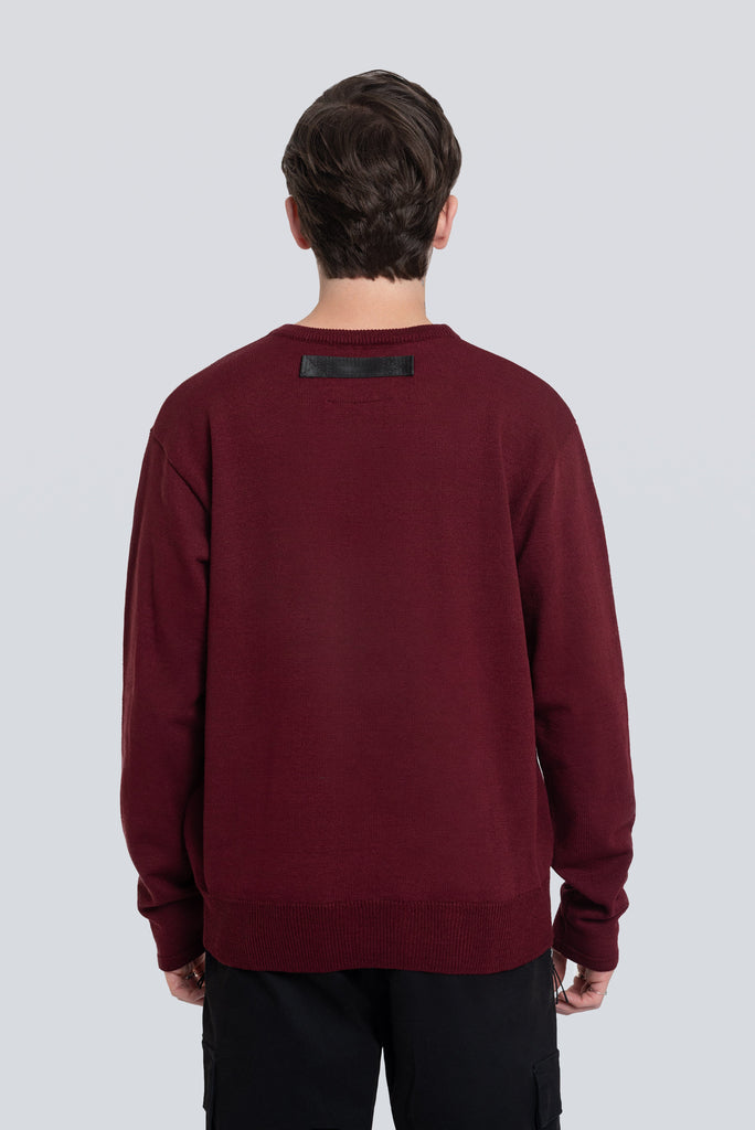 Crewneck tejido Off - Guinda CHOMPAS THE LOST BOYS 