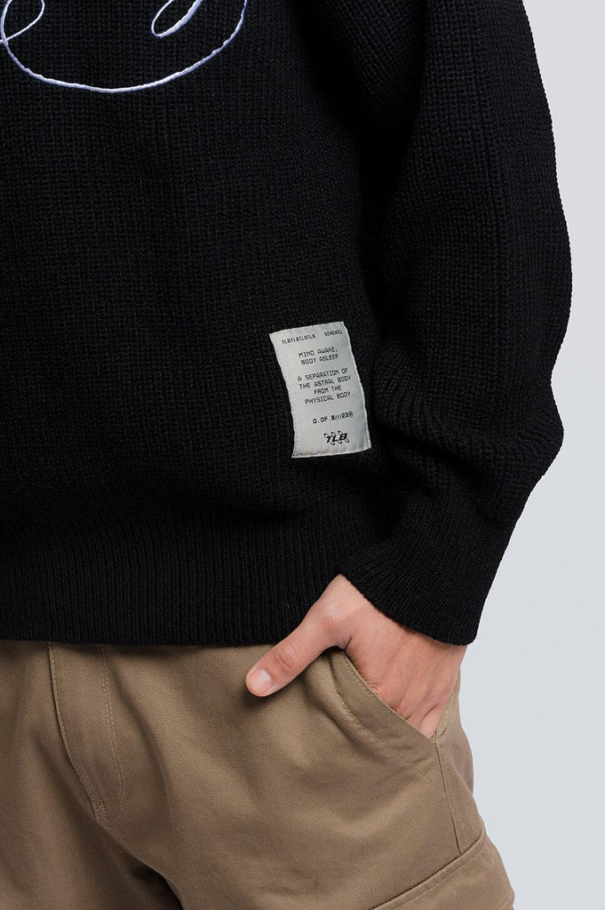 Crewneck tejido Script - Negro CHOMPAS THE LOST BOYS 