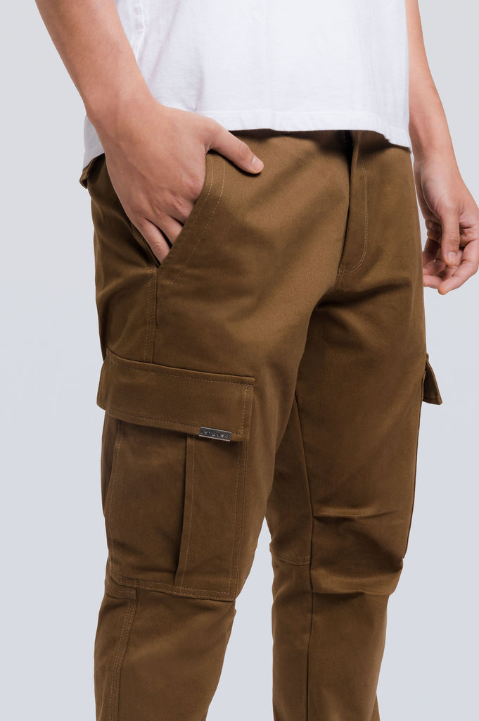 Pantalón Recto Cargo Utility - Marrón PANTALONES THE LOST BOYS 