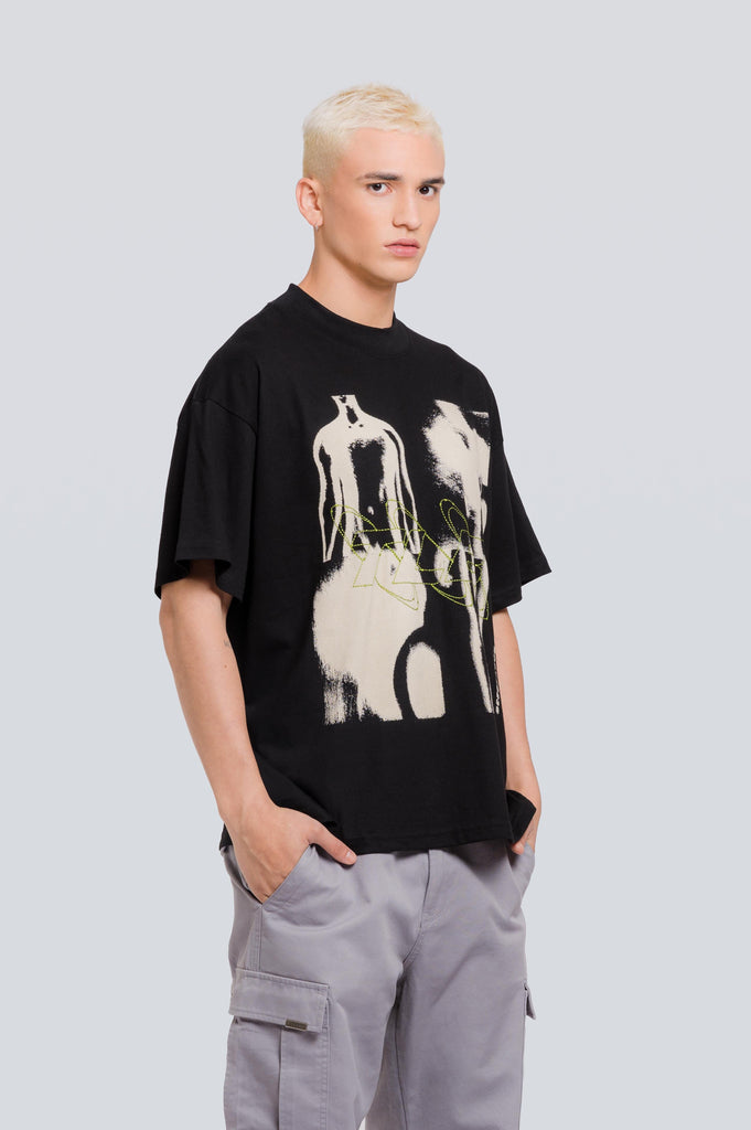 Polo Boxy Oversize Ghost - Negro POLOS THE LOST BOYS 